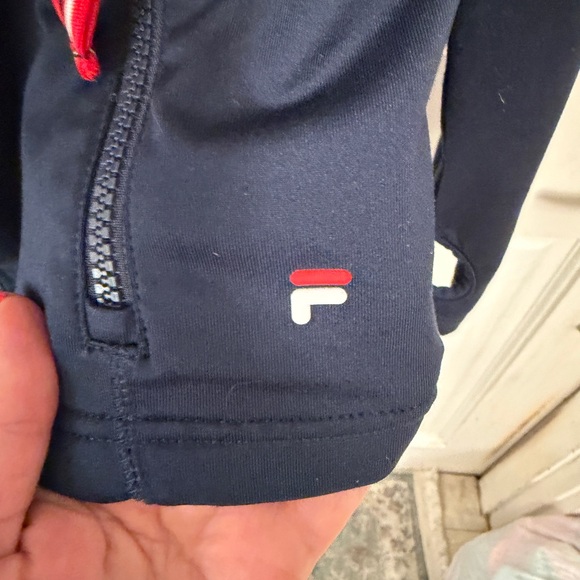 FILA women’s Navy Zip up Jacket Sz Sm - Picture 4 of 7